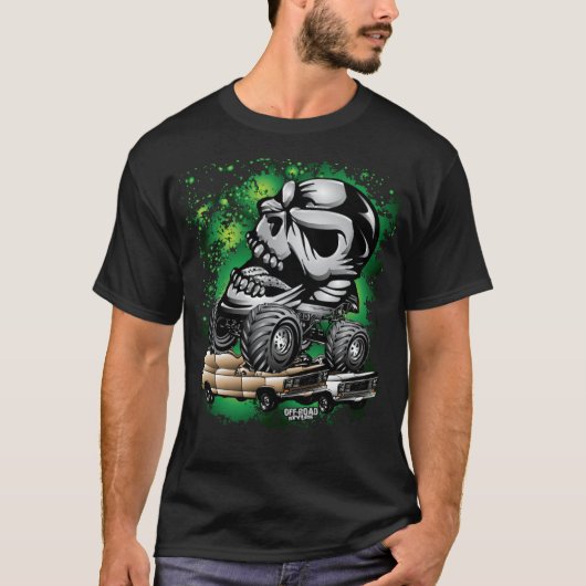 モンスター スカル ボディ 面白い豚 ギフト Tシャツ (正面)