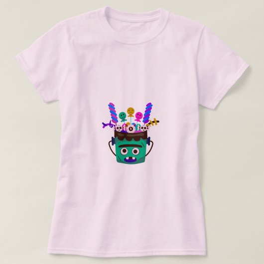 モンスター スプーキー スイート バケット Tシャツ (デザイン正面)