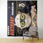 モンスター テーマの子供の誕生日 背景 タペストリー (インサイチュ)