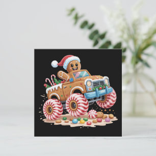 モンスター トラックのジンジャーブレッドマン クリスマス お菓子作り
