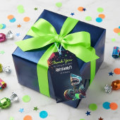 モンスター トラック サメの誕生日ナプキン ギフトタグ