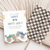 モンスター トラック ダーティ 3歳の誕生日パーティー 招待状