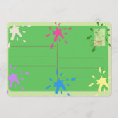 モンスター バッシュ お祝いの招待状 招待状 (裏面)