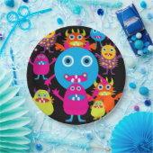 『モンスター・バッシュ・バースデー・パーティー・おもしろい・ハロウィン』 ペーパープレート