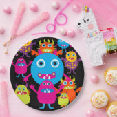 『モンスター・バッシュ・バースデー・パーティー・おもしろい・ハロウィン』 ペーパープレート