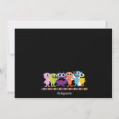 モンスター·バッシュ·子供の誕生日招待状 招待状 (裏面)