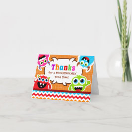 モンスター·バースデー·パーティー サンキューカード