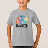 モンスター フレンズ | キッズ Tシャツ (正面)