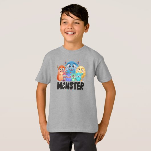 モンスター フレンズ | キッズ Tシャツ (正面フル)