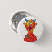 モンスター、ボタンに点を打って下さい 缶バッジ (正面&裏面)