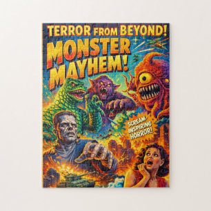 モンスター・マイヘム レトロ ヴィンテージ・ホラー ジグソーパズル