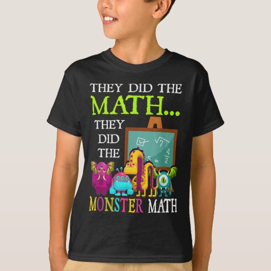 モンスター・マスをしたよ 面白いハロウィン Tシャツ (正面)