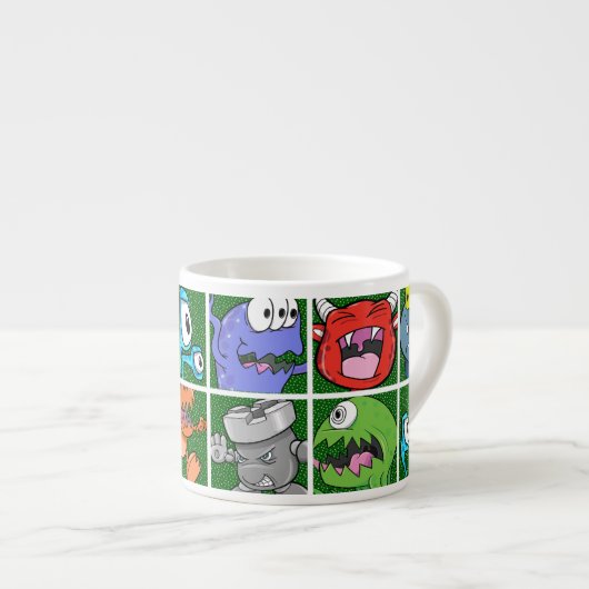 モンスター&怪獣 エスプレッソカップ (正面右)