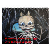 モンスター、洞窟およびラベル2012 12か月のカレンダー カレンダー (カバー)