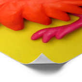 モンスター 赤ちゃん男の子 シャワー 産まれて ポスター (角)