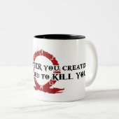 モンスター- Kratosを作成しました ツートーンマグカップ (正面右)