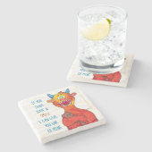 モンスター、w/quoteの石造りのコースターに点を打って下さい ストーンコースター (横)