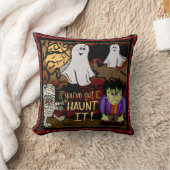 モンスタ不気味ーおもしろいミイラかわいい幽霊ハロウィーン クッション (ブランケット)