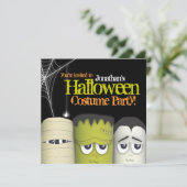 モンスタ不気味ー&フレンズのハロウィーンの衣装パーティー 招待状 (スタンド正面)