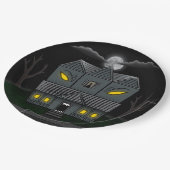 モンスタ幽霊のよく出るーハウス ペーパープレート (アングル)