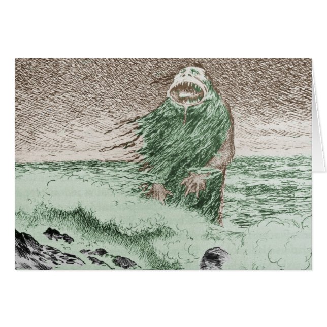 モンスタ来ーが水から出て (正面横)
