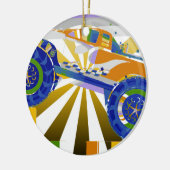 モンスタ素晴らしーサイケデリックトラック セラミックオーナメント (左)