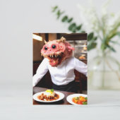 モンスタ風変わりーおもしろいシェフ ポストカード (スタンド正面)