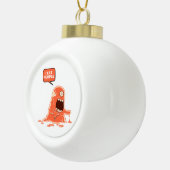 モンスタ食べール人スノーフレーク額縁オーナメント セラミックボールオーナメント (右)