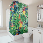 モンステラと  シャワーカーテン (インサイチュ)