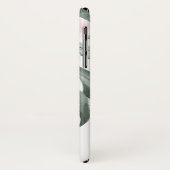 モンステラのピンクの蘭の名前と熱帯フローラ Case-Mate iPhoneケース (裏面/左)