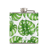 モンステラの水彩模様 フラスク (裏面)