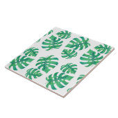 モンステラの熱帯パタ葉ーン タイル (側面)