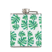 モンステラの熱帯パタ葉ーン フラスク (裏面)