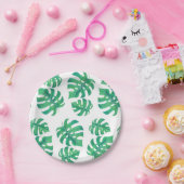 モンステラの熱帯パタ葉ーン ペーパープレート (パーティー)