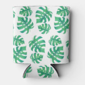 モンステラの熱帯パタ葉ーン 缶クーラー (正面)