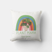 モンステラの葉のボヘミアン虹の植物ママ クッション (正面)