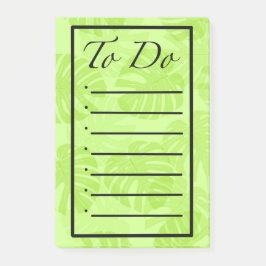 モンステラの葉のToDoリスト ポストイット