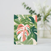 モンステラの葉 シーズンカード (スタンド正面)