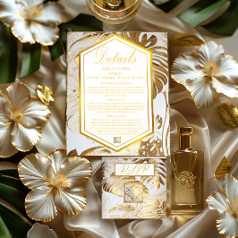 モンステラエレガントギルド金ゴールド結婚ズ詳細カード 出欠カード