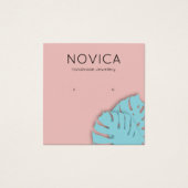 モンステラエレガントリーフイヤリング表示カード (正面)