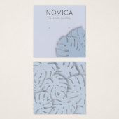 モンステラエレガントリーフイヤリング表示カード (正面&裏面)