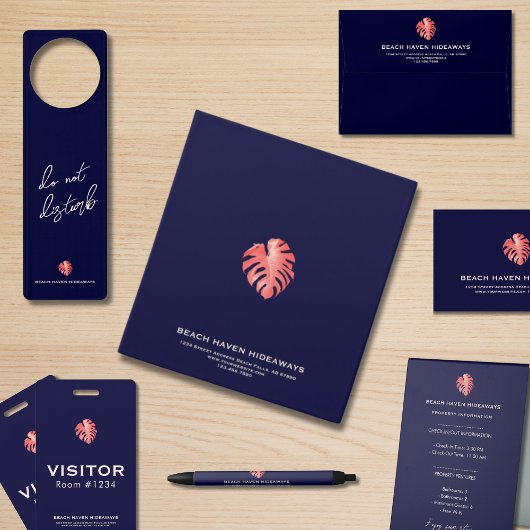 モンステラエレガントリーフ企業のノートカード ノートカード