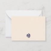 モンステラエレガントリーフ企業のノートカード ノートカード (裏面)