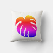 モンステラカラフルリーフ クッション (裏面)