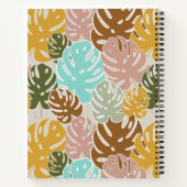 モンステラカラフルルのジャングル ノートブック (裏面)