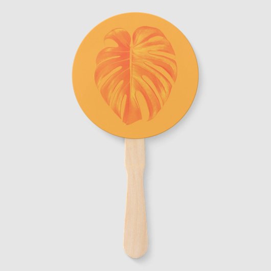 モンステラデリシオサハウスプラントパーティーファン ハンドファン (正面)