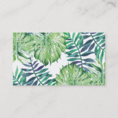 モンステラデリシオサハワイアンアイランドトロピック葉ス 名刺 (正面)
