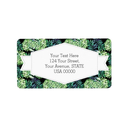 モンステラデリシオサハワイアンアイランドトロピッ葉ク ラベル (正面)