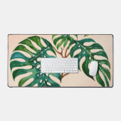 モンステラハウスプラントボホボタニカル デスクマット (キーボード&マウス)