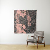 モンステラパルの夏の継ぎ目のない熱帯パターン タペストリー (インサイチュ)